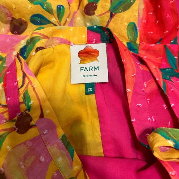 *Farm Rio* Mixed Print Wrap Skirt with Ruffle Hem, XS - Picture 10 of 11